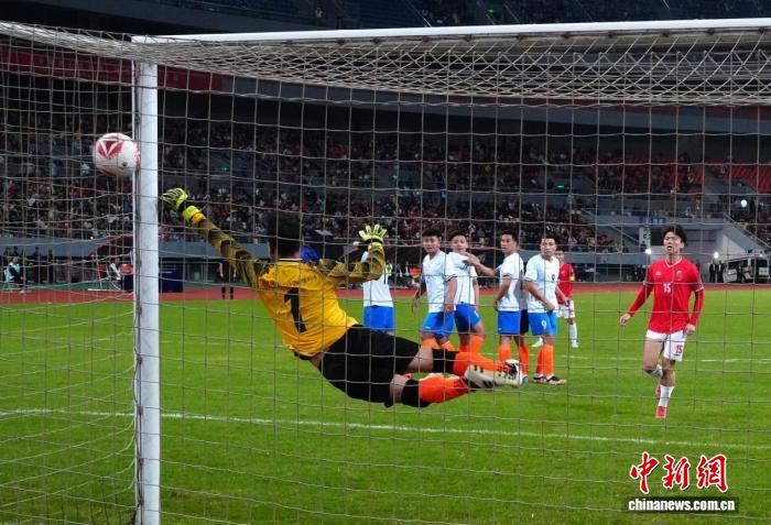 中越新春足球赛收官战广西队41胜越南广宁队