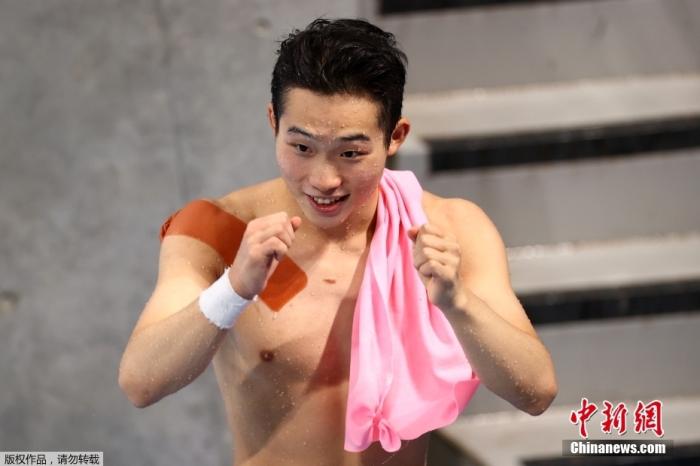 王宗源柏林世界杯男子3米板蝉联冠军，成就大满